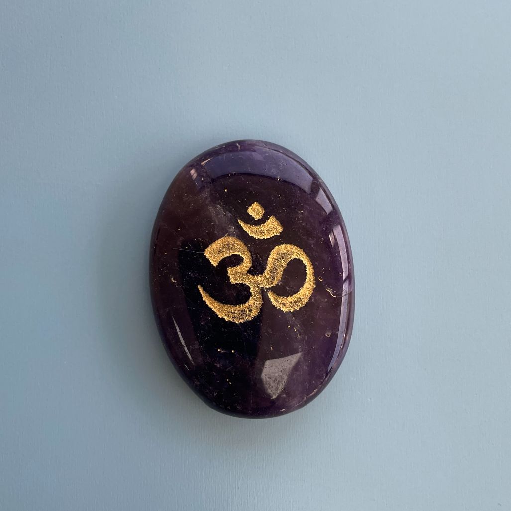 Word Palmstone - Om Symbol - 1pc Word Palmstone - Om Symbol - 1pc